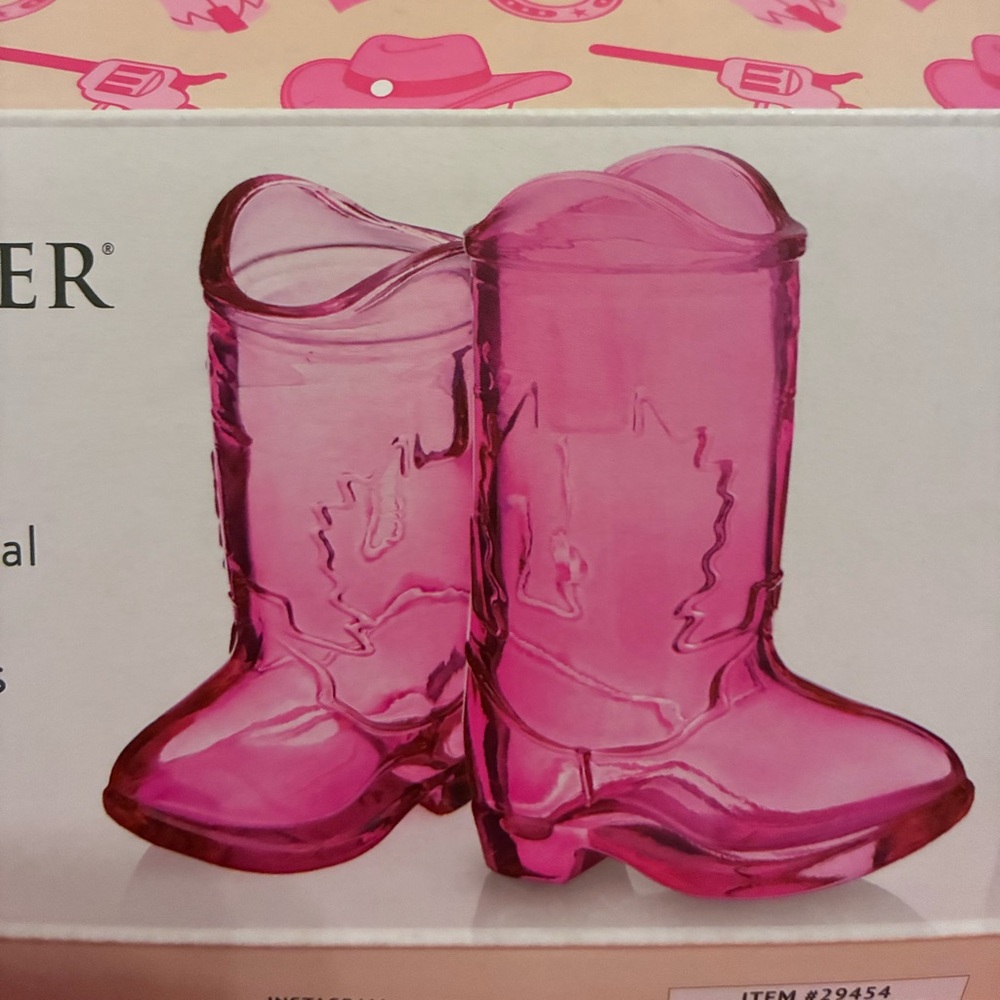 Crystal Cowboy boot shooter glasses